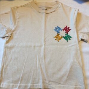 AMIRI Kids Cream Multicolor Graphic Tee